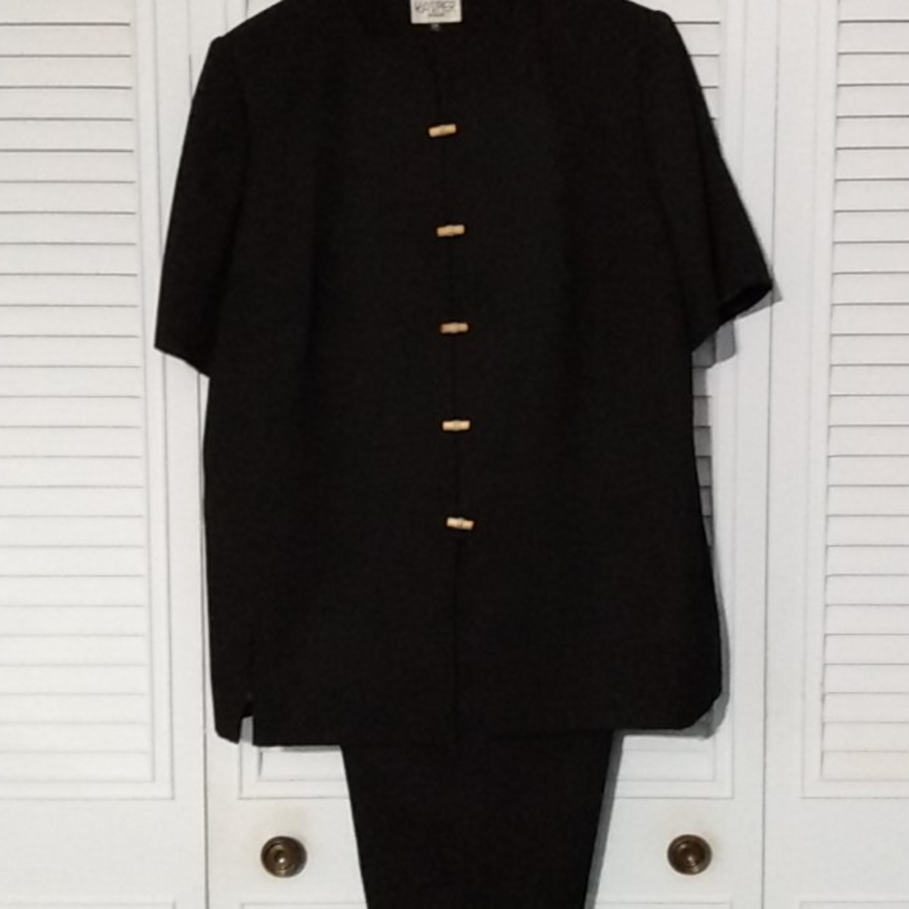 Black Pantsuit by Kasper 18W